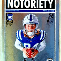Tyler Warren 2025 Panini Mosaic Notoriety Series Card #25