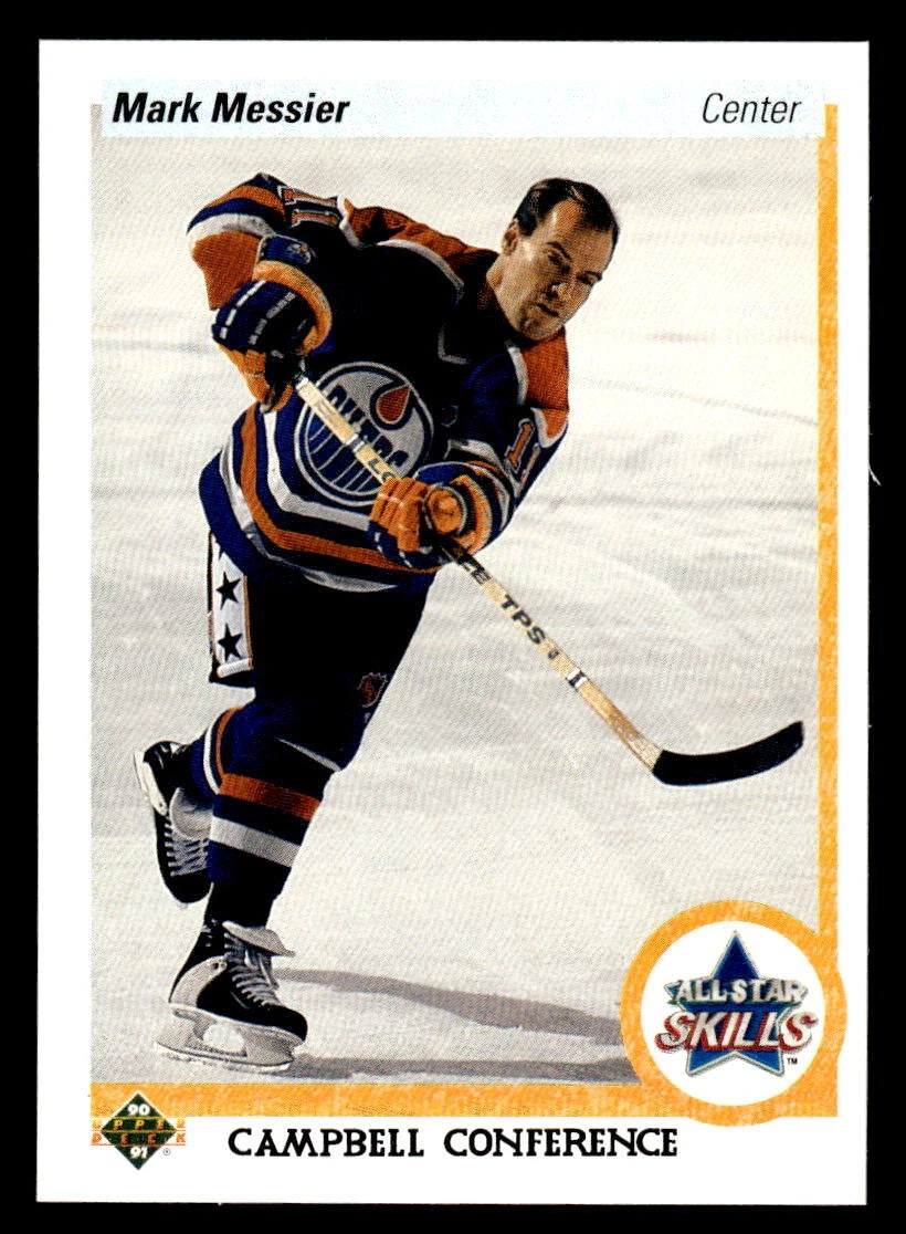 Mark Messier 1990 1991 Upper Deck Card #494