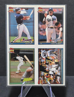 Gant, Murray, Stewart, Fisk 1991 Topps Cracker Jack Panel Card
