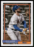 Pete Alonso 2021 Topps Update 1992 Topps Redux Series Mint Card #T92-31
