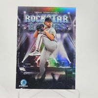 Spencer Schwellenbach 2025 Bowman Chrome Rockstar Series Mint Rookie Card #RR-19