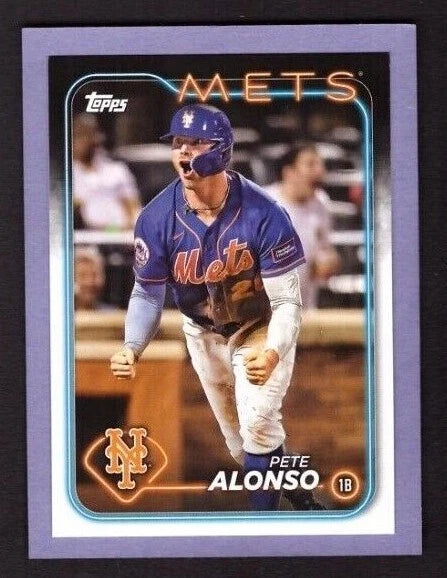 New York Mets 2024 Topps 17 Card Hand Collated Team Set Featuring Francisco Lindor and Pete Alonso with Rookie Cards of Ronny Mauricio and Grant Hartwig Plus