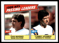 Dan Marino 1987 Topps 1986 NFL Passing Leaders Series Mint Card #227
