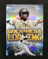 Leo De Vries 2025 Bowman Chrome Greatness Loading Series Mint Card #GL-12
