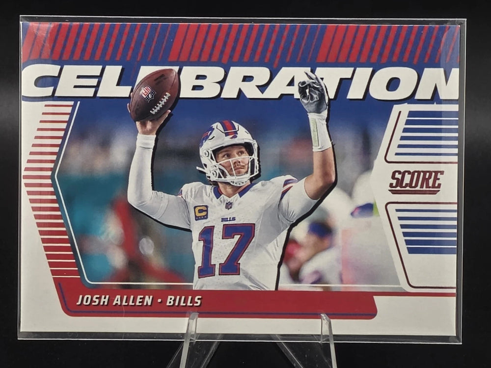 Josh Allen 2025 Score Celebration Series Mint Insert Card #C-JAL