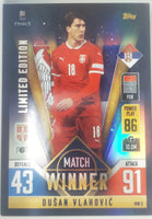 Dusan Vlahovic 2022 2023 TOPPS Match Attax Series Mint Card #MW3
