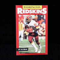 Art Monk 1989 Mobil FOX 5 Police Series Mint Card
