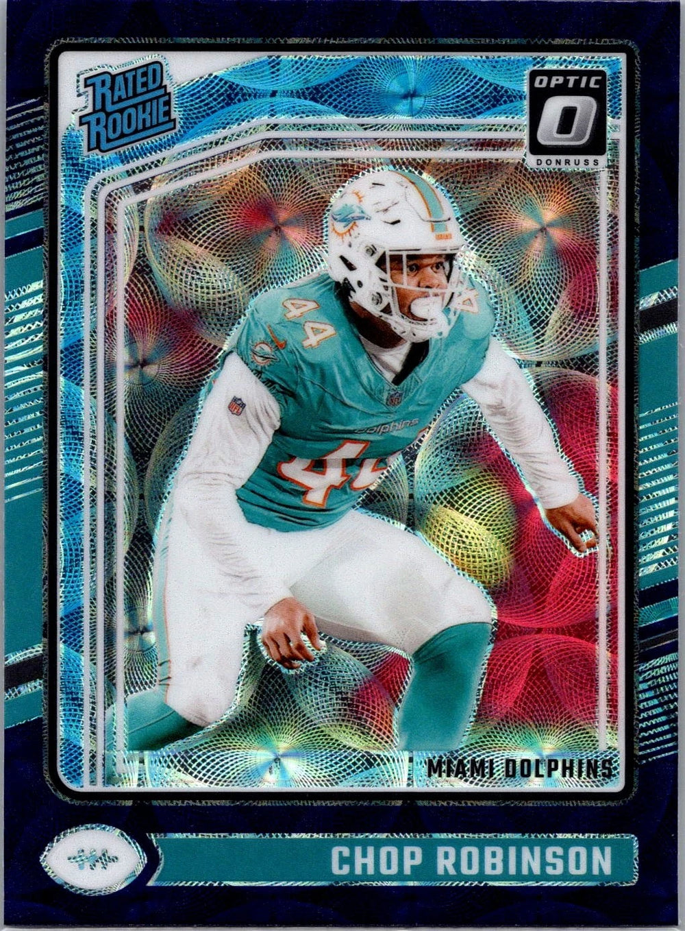 Chop Robinson 2024 Donruss Optic Purple Shock Series Mint Rookie Card #219