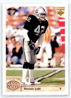 Ronnie Lott 1992 Upper Deck Series Mint Card #307
