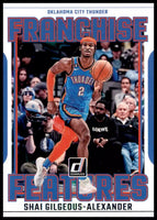 Shai Gilgeous-Alexander 2023 2024 Panini Donruss Franchise Features Series Mint Card #18
