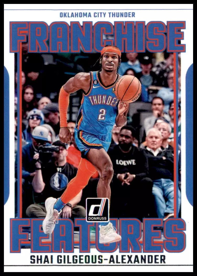 Shai Gilgeous-Alexander 2023 2024 Panini Donruss Franchise Features Series Mint Card #18