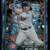 Seiya Suzuki 2024 Topps Holiday Tree Blue Metallic Series Mint Card #H78