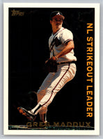 Greg Maddux 1995 Topps League Leaders Series Mint Card #LL24
