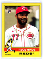 Rece Hinds 2025 Topps Heritage Yellow Border Series Mint Rookie Card #211
