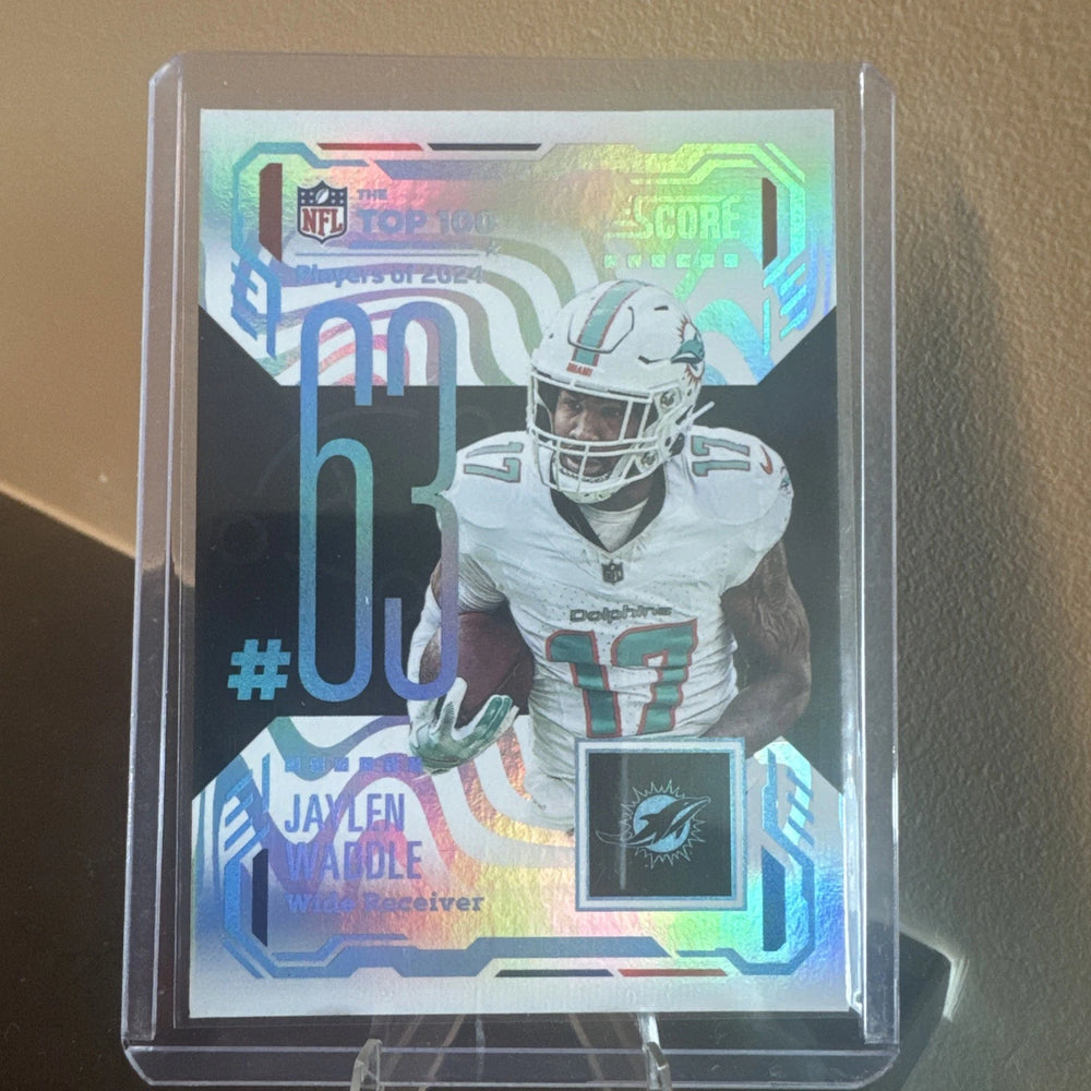 Jaylen Waddle 2025 Score Football Top 100 Mint Card #63