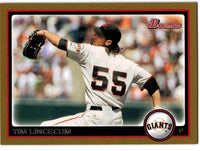 Tim Lincecum 2010 Bowman Gold Series Mint Card #175
