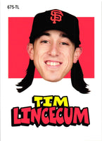 Tim Lincecum 2012 Topps Archives Sticker Series Mint Card #67S-TL
