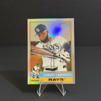 Junior Caminero 2025 Topps Heritage Chrome Refractor Series Mint Card #280
