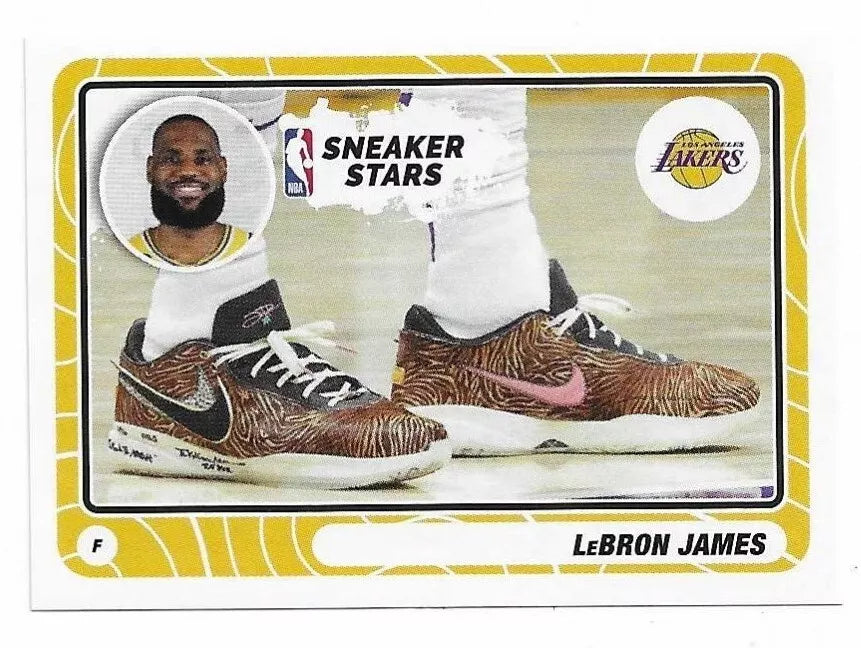 LeBron James 2023 2024 Panini Sneaker Stars Sticker Basketball Series #44