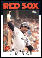 Jim Rice 1986 Topps Series Mint Card #320
