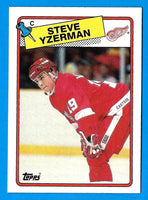 Steve Yzerman 1988 1989 Topps Series Card #34

