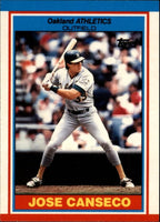 Jose Canseco 1989 Topps UK Mini Series Card #12

