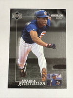 Rickey Henderson 1996 Upper Deck Best of Generation Series Mint Card #378
