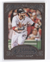 Dustin Pedroia 2012 Topps Gypsy Queen Framed Gold Series Card #143
