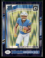 Brenden Rice 2024 Donruss Optic Purple Shock Series Mint Rookie Card #213
