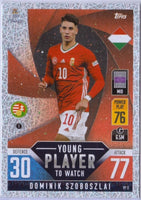 Dominik Szoboszlai 2022 2023 Topps Match Attax Young Player to Watch Silver Series Mint Card #YP11
