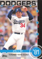 Fernando Valenzuela  2015 Topps Baseball History Series Mint Card #12B
