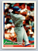Juan Gonzalez 1994 Topps Series Mint Card #685
