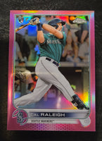 Cal Raleigh 2022 Topps Chrome Pink Refractor Series Mint Rookie Card #149
