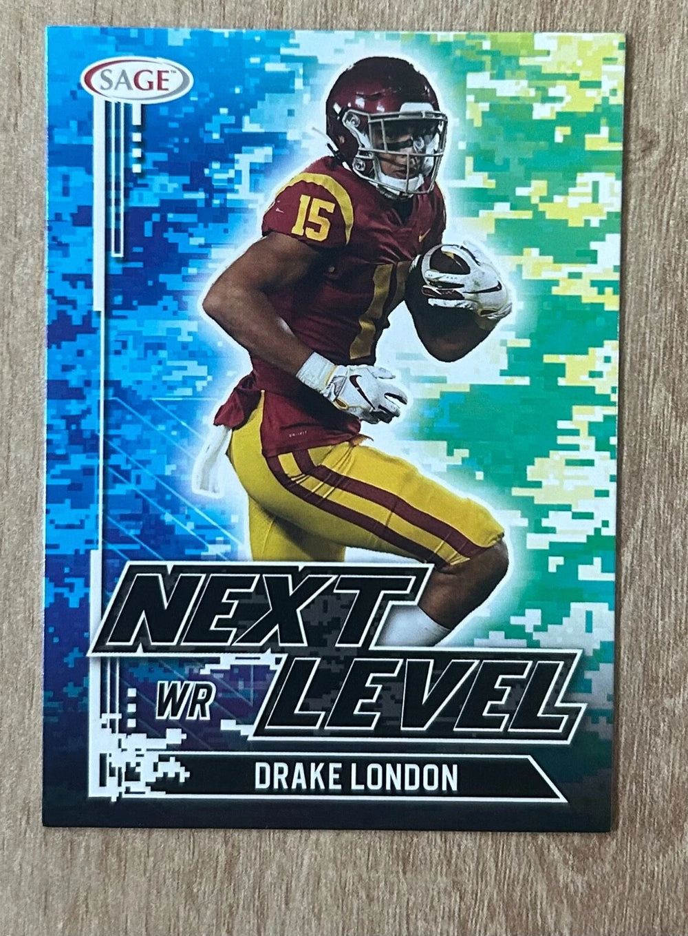 Drake London 2022 Sage Next Level Series Mint Rookie Card #85