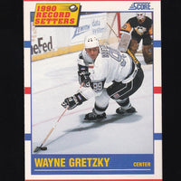 Wayne Gretzky 1990 1991 Score Record Setters Card #347