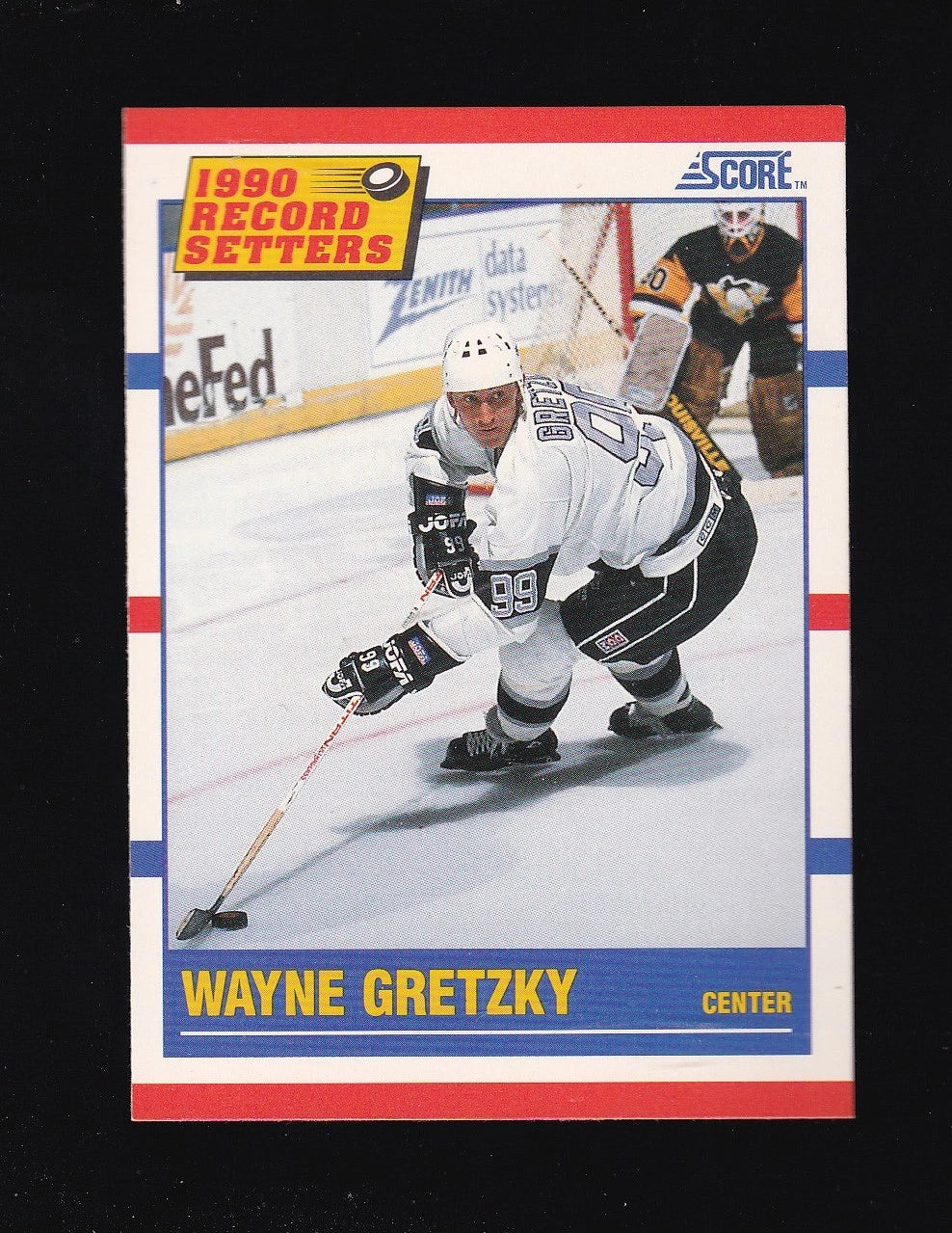 Wayne Gretzky 1990 1991 Score Record Setters Card #347
