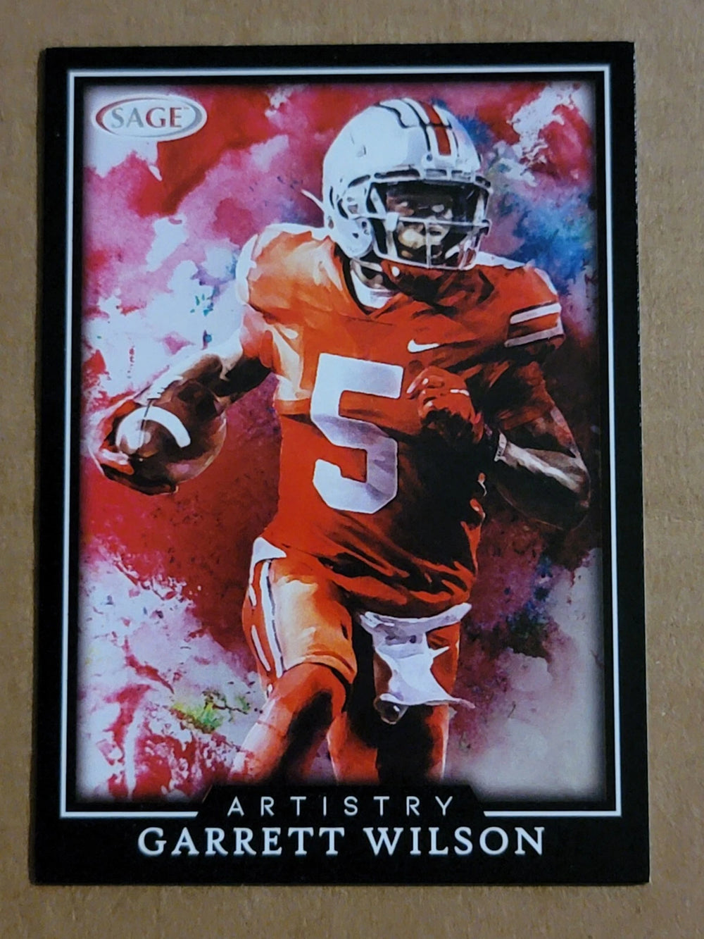 Garrett Wilson 2022 Sage Artistry Series Mint Rookie Card #47