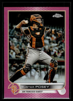 Buster Posey 2022 Topps Chrome Pink Refractor Series Mint Card  #95
