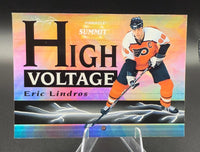 Eric Lindros 1996 1997 Pinnacle Summit High Voltage Promo Card
