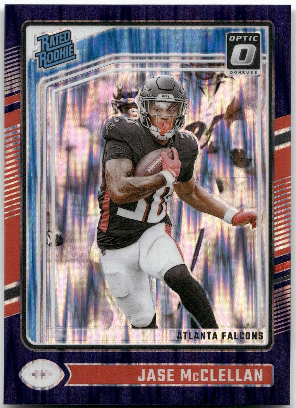 Jase McClellan 2024 Donruss Optic Purple Shock Series Mint Rookie Card #243