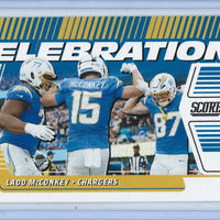 Ladd McConkey 2025 Score Celebration Series Mint Insert Card #C-LMC