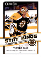 Tuukka Rask 2010 2011 O-Pee-Chee Stat Kings Card #SK18
