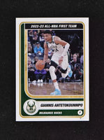 Giannis Antetokounmpo 2023 2024 Panini All NBA First Team Basketball Sticker Series Mint Card #2
