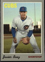 Javier Baez 2019 Topps Heritage 1970 Cloth Stickers Series Mint Card #30
