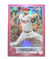 Zack Wheeler 2022 Topps Chrome Pink Refractor Series Mint Card #207

