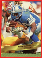 Barry Sanders 1993 Wild Card Series Mint Card #124
