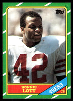 Ronnie Lott 1986 Topps Series Mint Card #168
