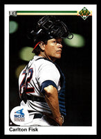 Carlton Fisk 1990 Upper Deck Series Mint Card #367
