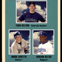 Todd Helton/Mark Loretta/Adrian Beltre 2005 Fleer Tradition Stat Leaders Series Mint Card #8