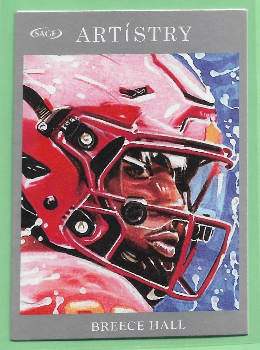 Breece Hall 2022 Sage Artistry Silver Series Mint Rookie Card #101